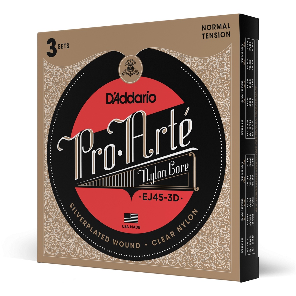 Corda clàssica D'ADDARIO PRO-ARTE EJ45 3-D