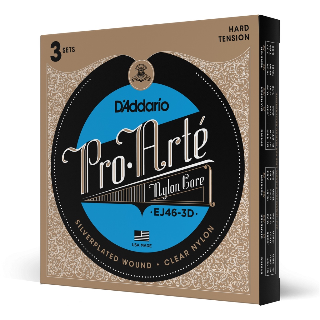 Corda Clàssica D'ADDARIO TENSIÓ ALTA PRO-ARTE EJ46 3D