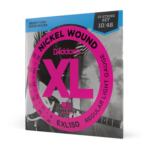 [EXL150] Corda Elèctrica D'ADDARIO EXL150 12 Cordes (10-46)