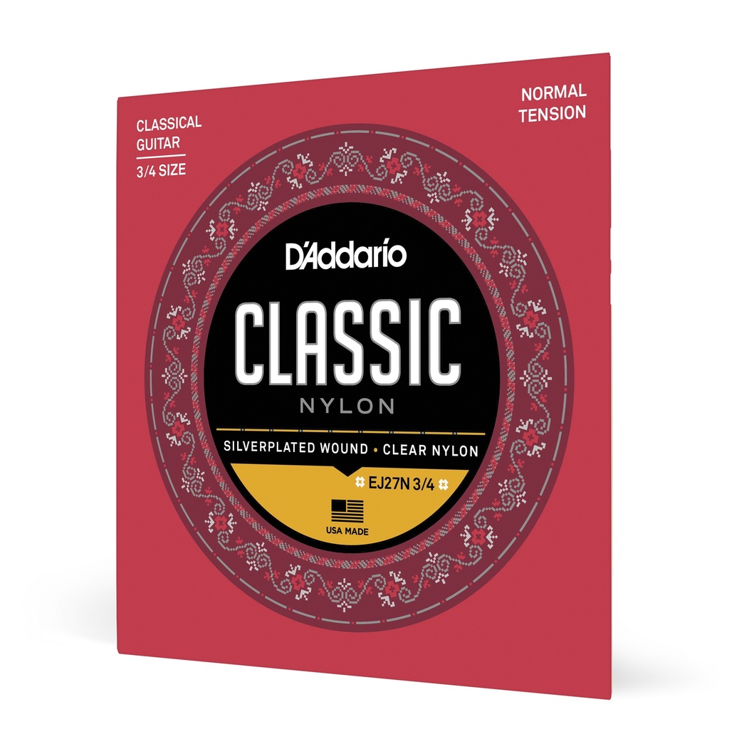 Cuerda Clássica D'ADDARIO CLASSIC NYLON EJ27N 3/4