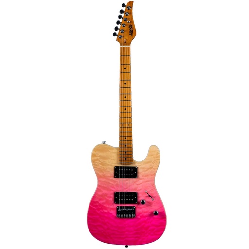 [5307036] Guitarra Eléctrica Jet JT450-QTPK Rosa Transparente