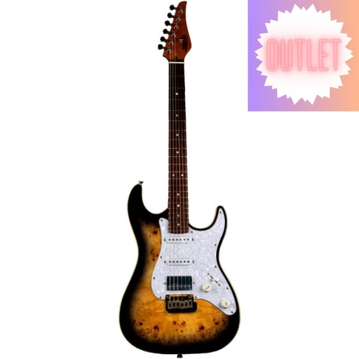 [ES001445] Guitarra Eléctrica Jet JS450-QTBR Transparent Brown