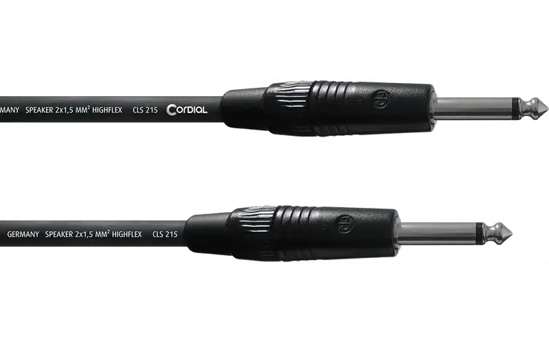 Cable de Altavoz CORDIAL jack-jack Recto/Recto de 1.5m
