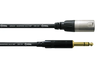 [ECLCFM3MV] Cable de audio CORDIAL estéreo XLR macho / jack macho estéreo 3 m