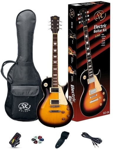[SE3SKVS] SX SE3 Pack Guitarra Eléctrica Vintage Sunburst