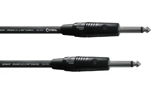 [ECLCPL15PP] Cable de Altavoz CORDIAL jack-jack Recto/Recto de 1.5m